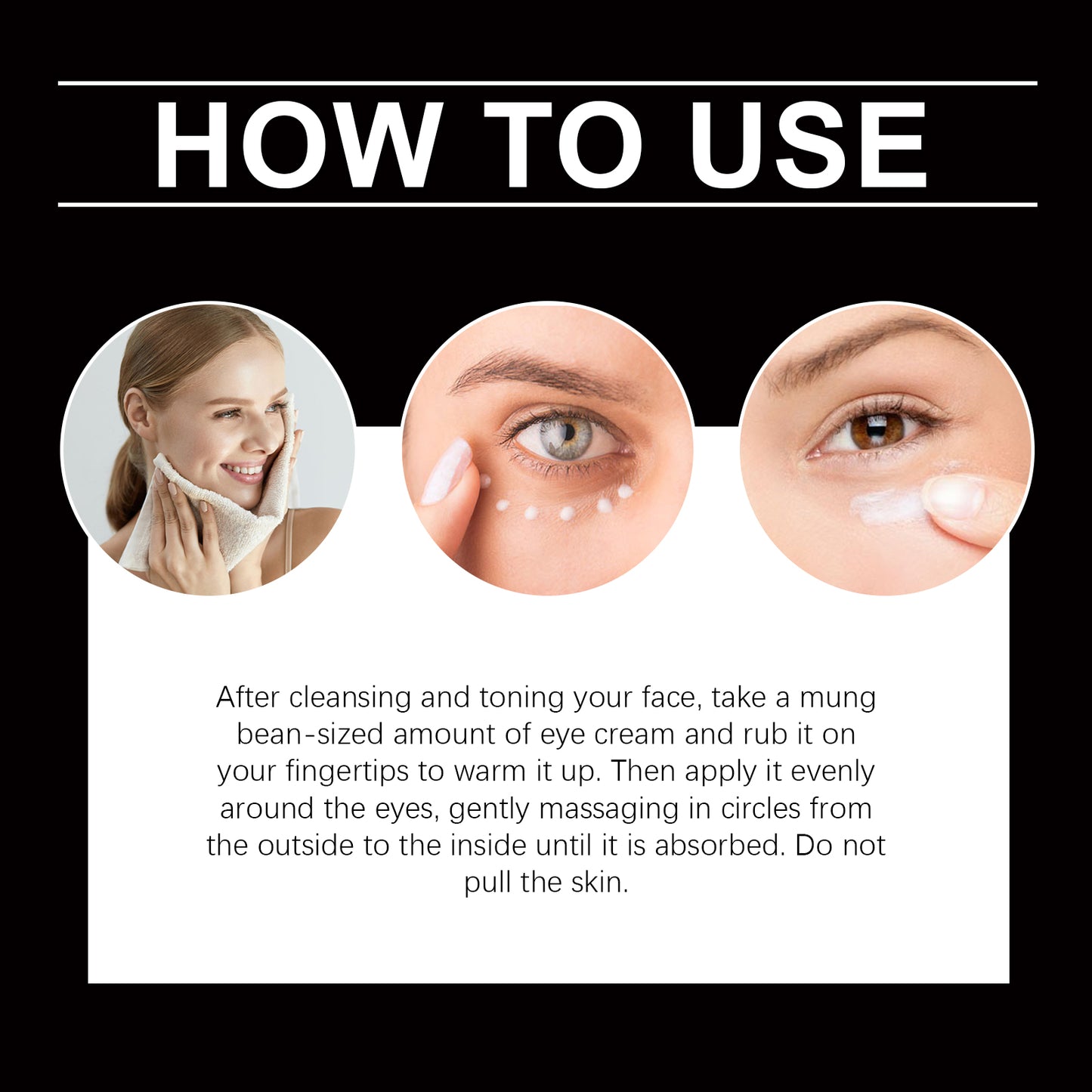 Hoygi Eye Essence Cream, Gently Moisturizes Skin, Hydrates And Improves Fine Lines Around Eyes