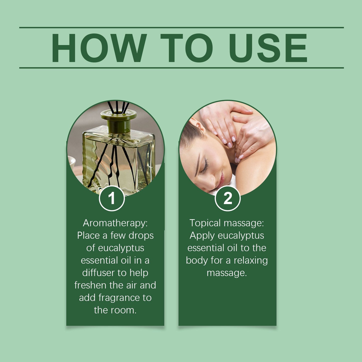 L'huile essentielle corporelle ⁰à l'eucalyptus OceAura hydrate en douceur et procure une sensation de fraîcheur. Elle est idéale pour un massage tonique apaisant et relativement.