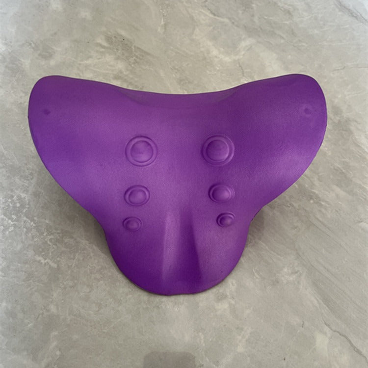 Oreiller de massage cervical en forme de C, orthèse cervicale, oreiller de massage à traction, oreiller de massage pour le sommeil des épaules et du cou