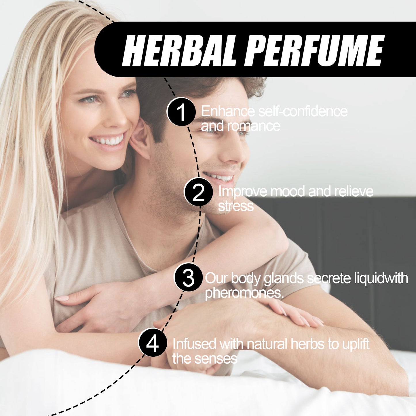 Parfum aux herbes frais, léger, naturel et longue tenue, idéal pour une ambiance romantique en couple.