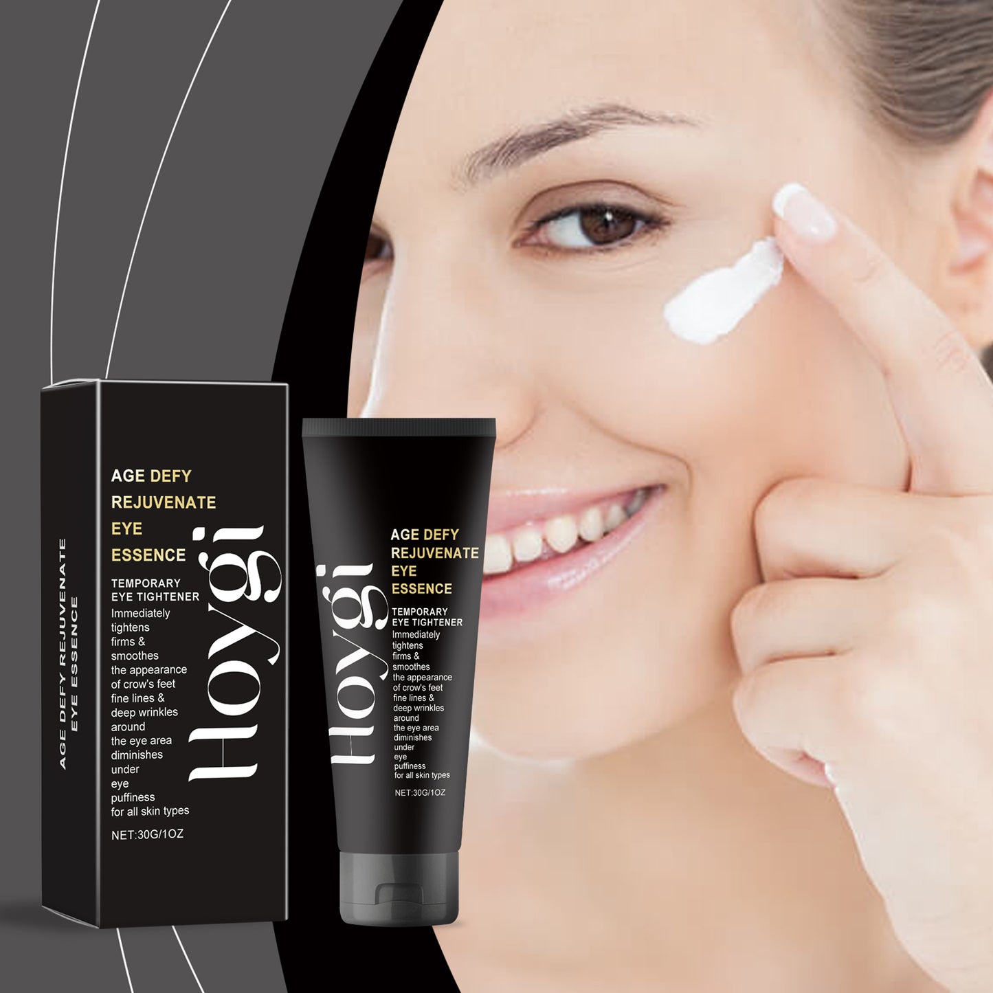 Hoygi Eye Essence Cream, Gently Moisturizes Skin, Hydrates And Improves Fine Lines Around Eyes