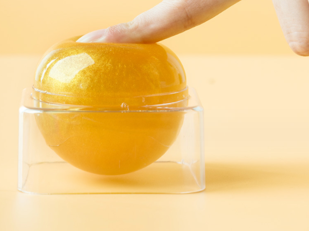 Savon naturel nettoyant en profondeur, hydratant et blanchissant, aux acides aminés, or 24 carats, fait à la main, en boule de gelée de cristal