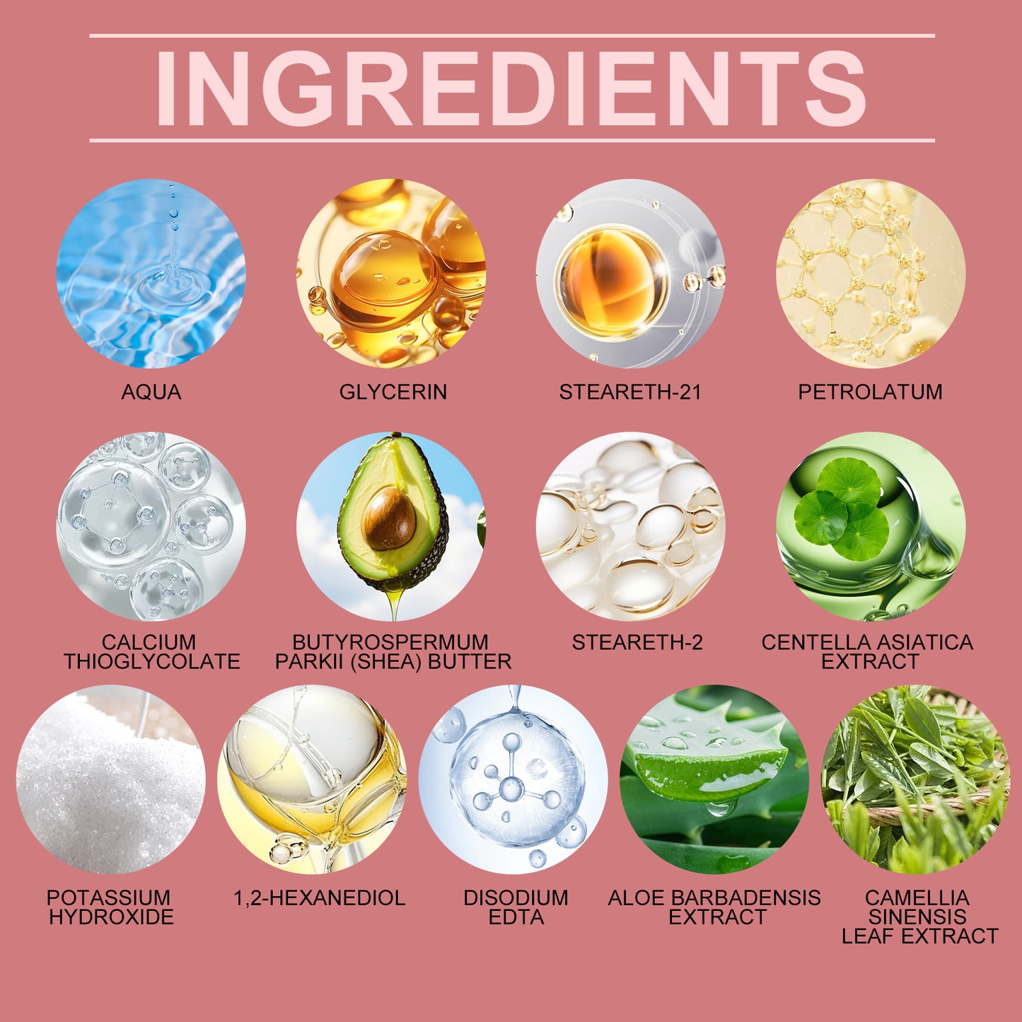 Crème dépilatoire OceAura, facile à enlever les poils du corps, rafraîchit la peau propre pour garder la peau lisse  crème  dépilatoire  douce