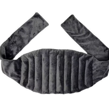 Ceinture chauffante micro-ondes garnie de graines de lin, ceinture de thermothérapie abdominale, coussin chauffant double face en peluche pour la nuque et les  épaules.
