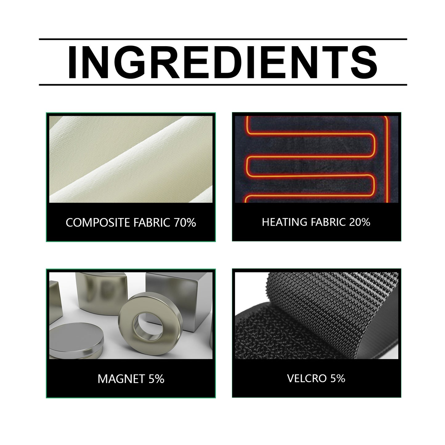 Ceinture de massage Houkea : légère, confortable, chaude, respirante et élastique pour un effet liftant.