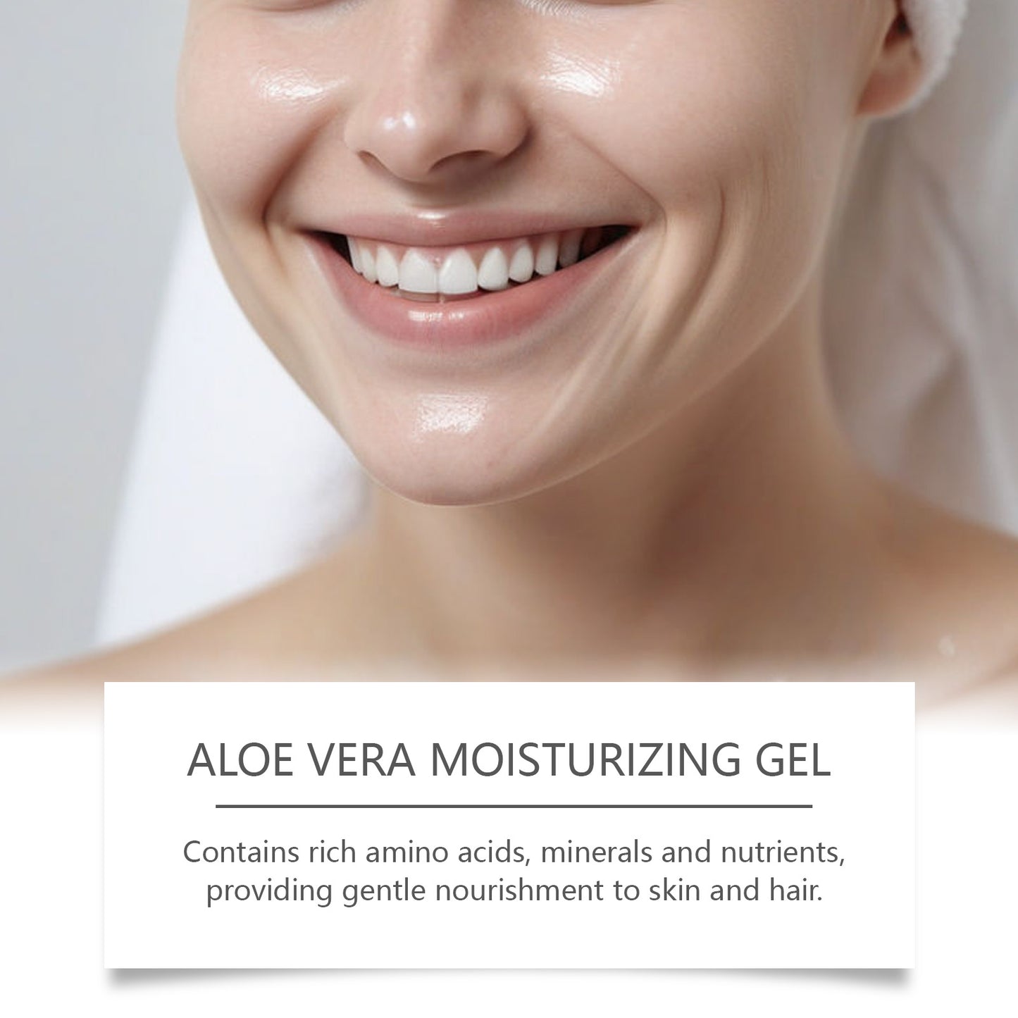 Gel hydratant à  l'aloe  vera  riche en ingrédients  hydratants naturels nourrit et répare  la peau