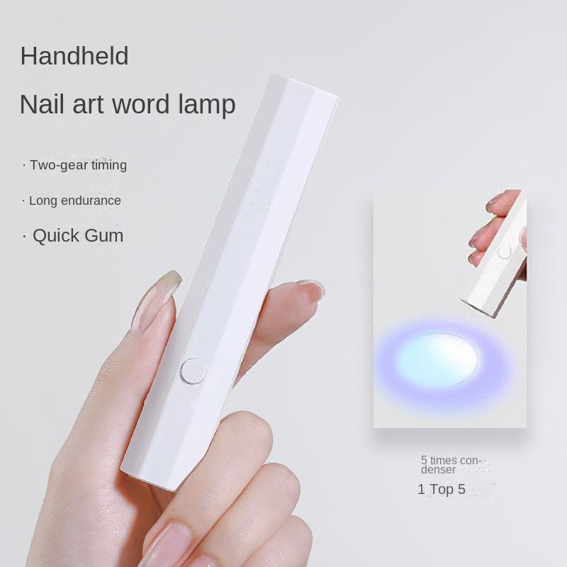 Lampe à ongles à une ligne, lampe à LED à séchage rapide, lampe de cuisson pour ongles, petite lampe de photothérapie portable pour ongles