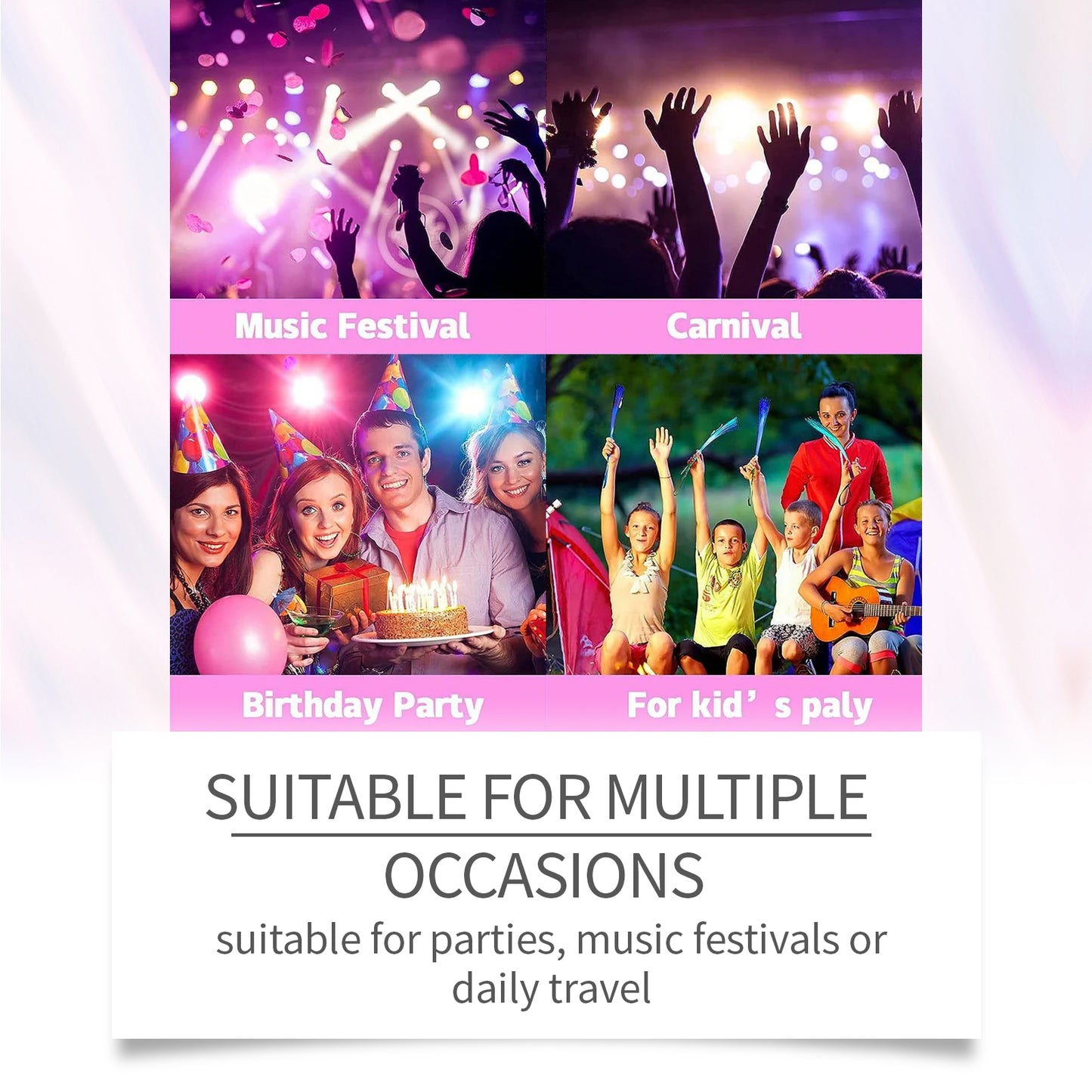 Bâton de paillettes Jaysuing (violet), soirBâton de paillettes Jaysuing (violet), soirée  dansante performance, maquillage, visage, corps, clavicule, mise en valeur et brillance