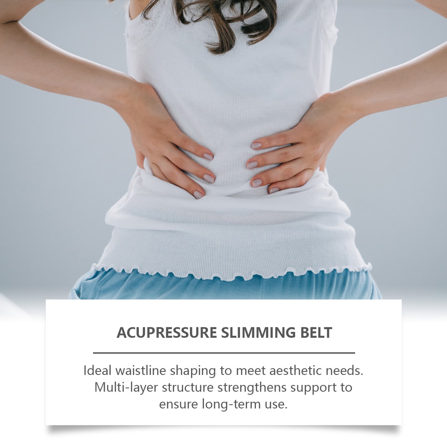 Ceinture de massage Houkea : légère, confortable, chaude, respirante et élastique pour un effet liftant.